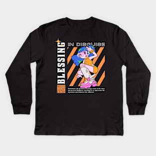 Blessing in Disguise Kids Long Sleeve T-Shirt